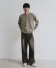 NODU Daily Plain Henley Neck Knit [Beige]