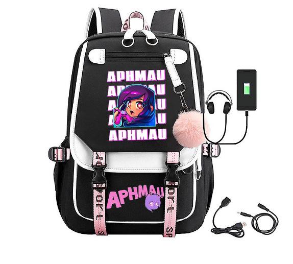 Large Capacity Schoolbag with Shoulder Strap; Student Three-piece Pencil Case Set