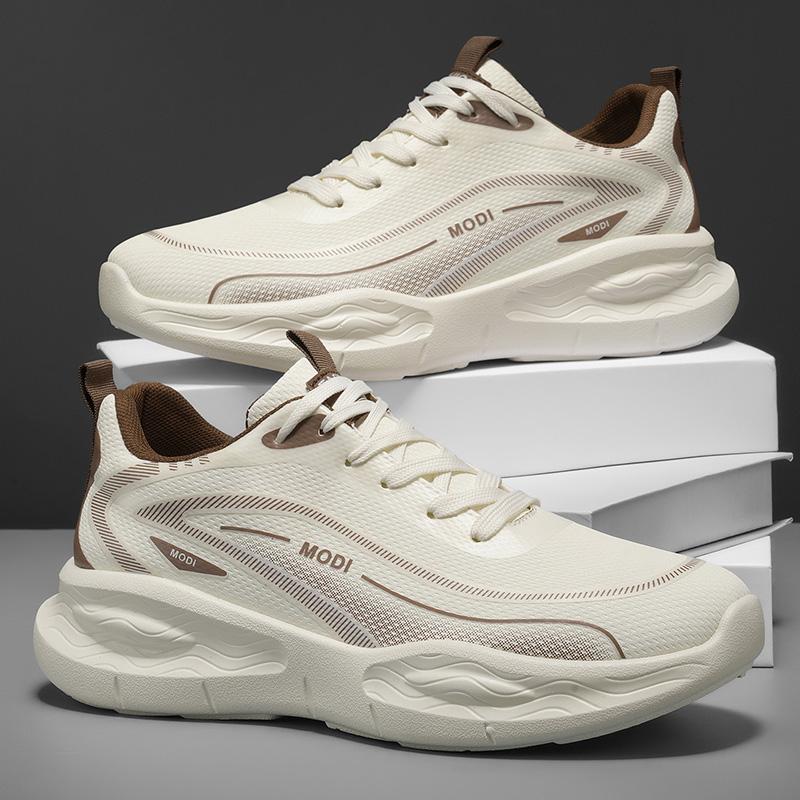 Spring /Autumn New Ultra Light Shock-absorbing Soft Soled Student Running Shoes Men's Casual Sports Shoes Single Shoes