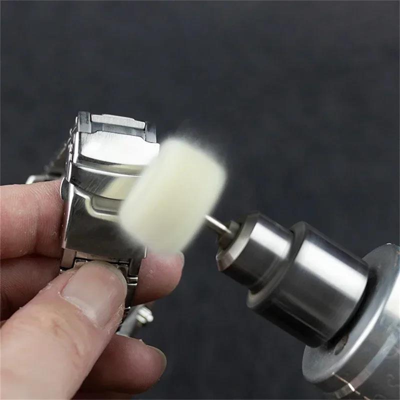 Practical 5/10/20Pcs  Sanding Head Abrasive Buffing Wheel 3mm Shank Cotton Thread Polishing Mini Brush For Dremel Dril Jade
