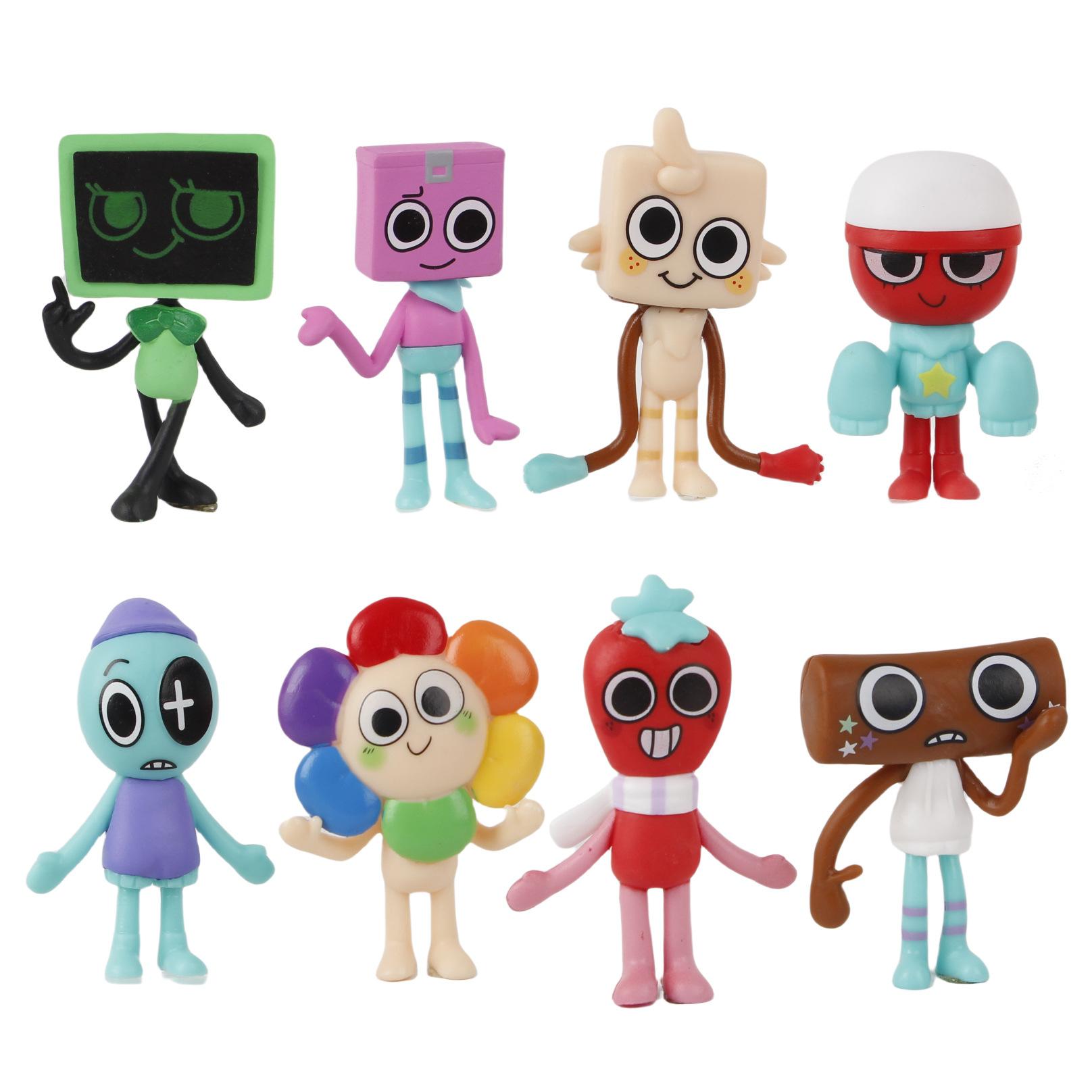Fashnics 8Pcs/Set Dandy's World Cartoon Figure Pvc Model Cute Doll Toys