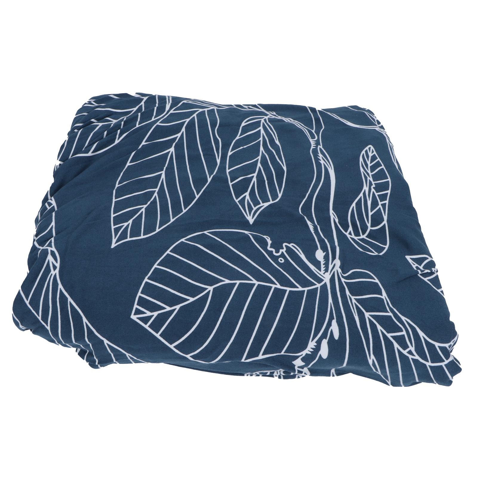 

Blue Leaves Soft Elastic Sofa Cover Washable Sofa Slipcover Furniture Protector for Home2 Seater 2 Seater
