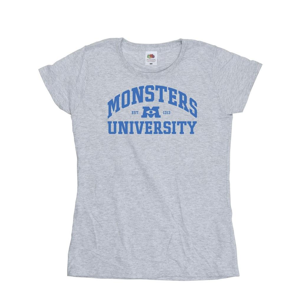 Disney Womens/Ladies Monsters University Logo Cotton T-Shirt