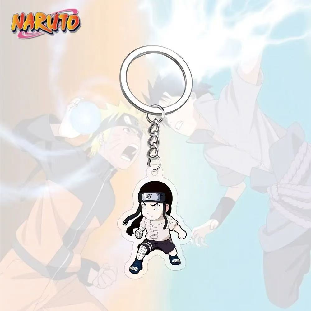 Llavero acrílico de Anime Naruto, accesorio, llavero de dibujos animados de Uzumaki Naruto