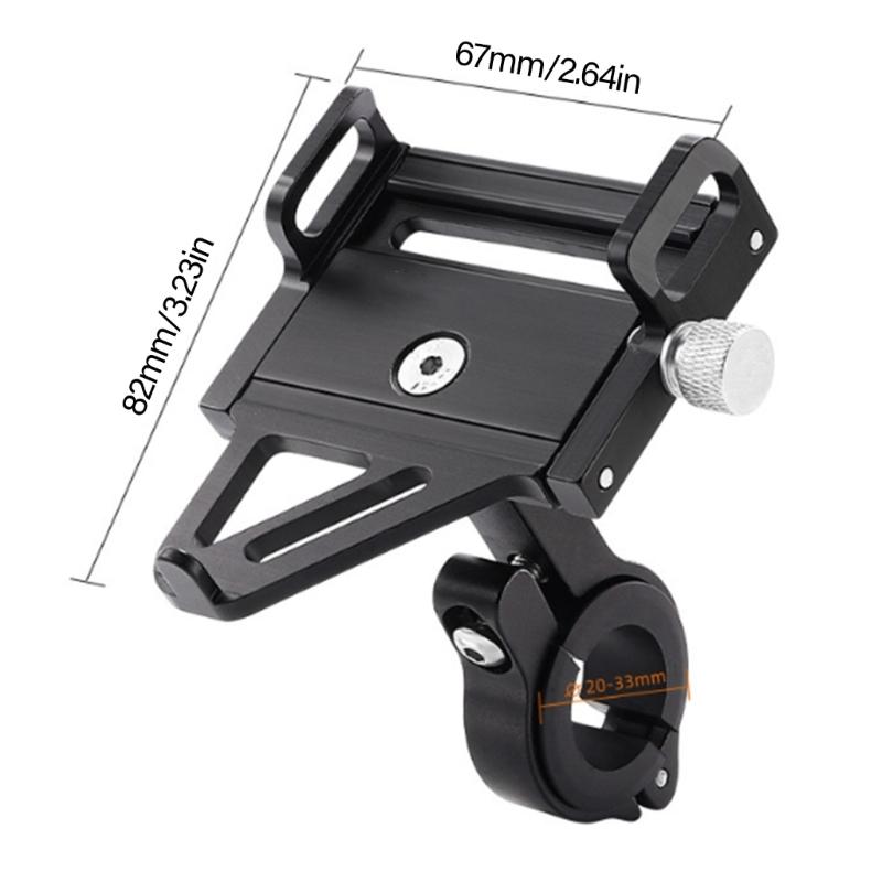 Detachable Shockproofed Bicycles Stand Secure Phone Mount Solid Cycle Phone Rack for Daily Commuters and Cyclists