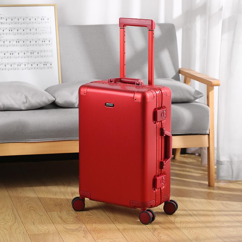 Alloy 20-Inch Carry-On and 26-Inch Luggage Set, Drop-Resistant Trolley Case with Combo Lock