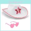 Star Fivepointed Cowboy Hat Set With Heart Glasses For Halloween Party Costume