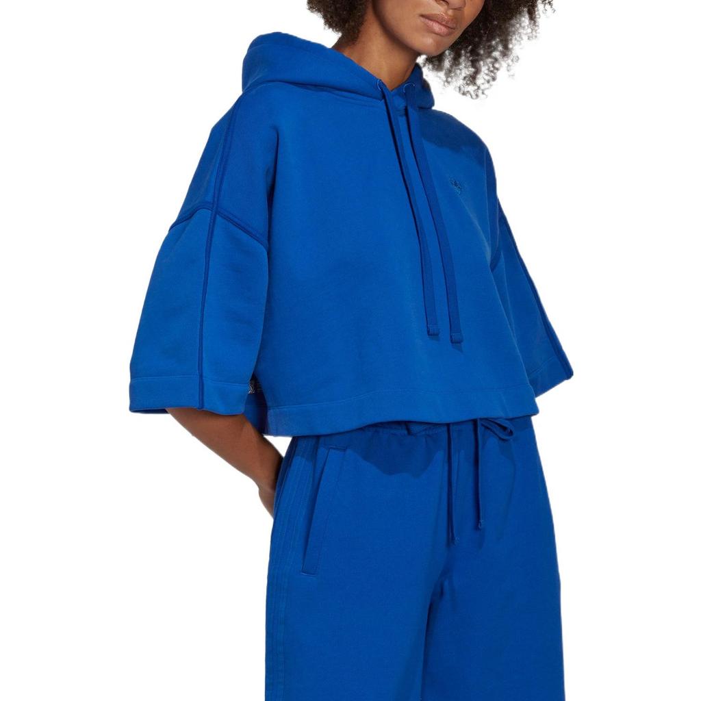 adidas Felpa corta con cappuccio Originals X Versione Blu Felpe da donna HK7235