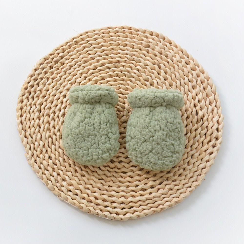 Plush Kids Warm Gloves Thickening Toddler Gloves 1-3Y Full Finger Mittens