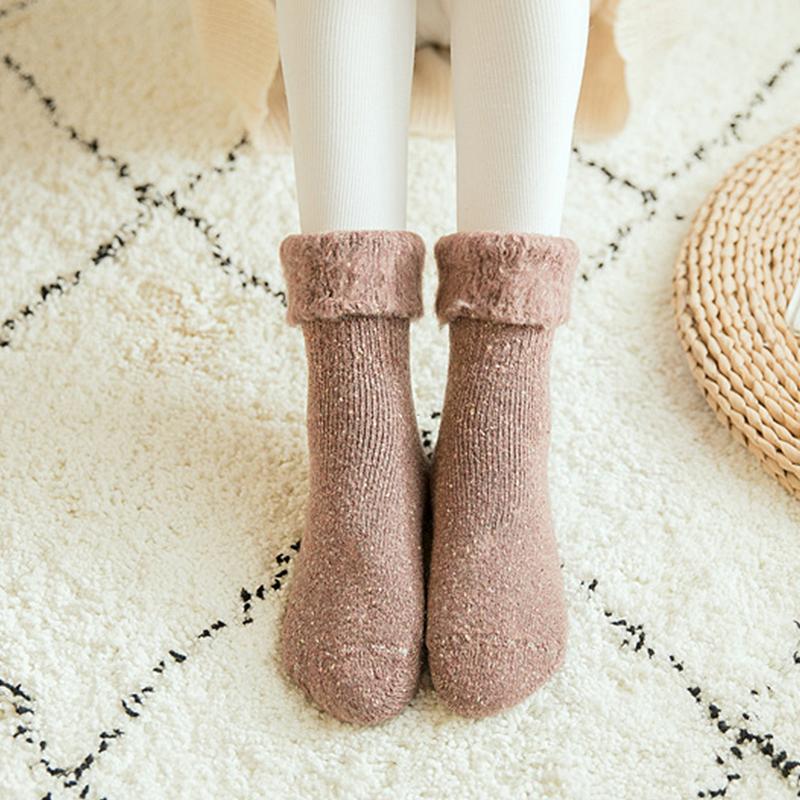 Women's Plush Towel Thick Socks Winter Thick Warm Long Socks Woolen Socks Snow Skiing Socks