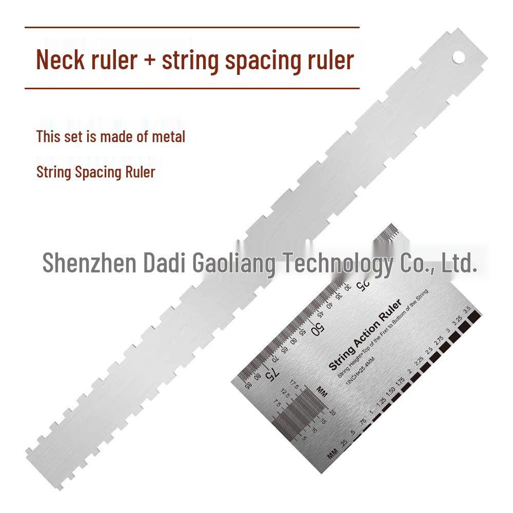 Zweiseitige Gitarre Bass Hals Nivellier- und Bundkantenlineal