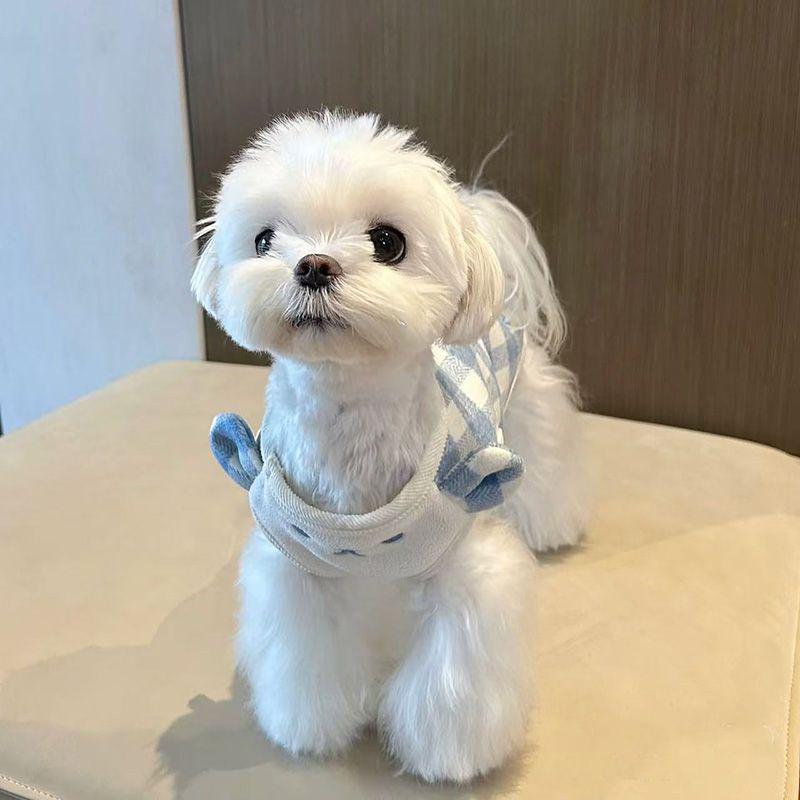 Spring/Autumn Fleece Homewear for Cats & Dogs - Cute Style for Maltese, Bichon, Shih Tzu