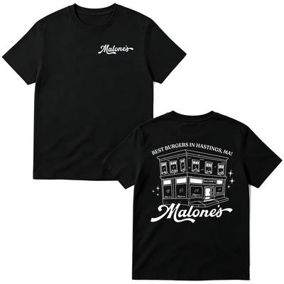 Sommer Mode Trendiges T-Shirt Herren Damen Vintage Top Malone's Bar Off Campus TV-Serien T-Shirts Beste Burger In Hastings MA Briar University