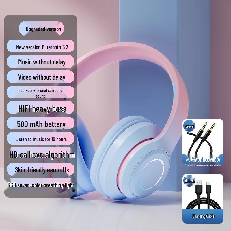 High-Value Bluetooth Over-Ear Headphones - Perfect for Students, Parties, Photography, and Music Listening