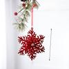 Christmas Bell Tree Decor Red Velvet Material Festive Home Window Embellishments
