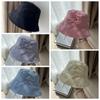 Solid Color Bow Bucket Hat Sunscreen Canvas Basin Hat Travel Bowknot Fisherman Hat  Famale