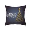 Christmas Theme Christmas Tree Decoration Printed Pattern Polyester Cushion Cover Home Living Room Sofa Decoration Pillowcase