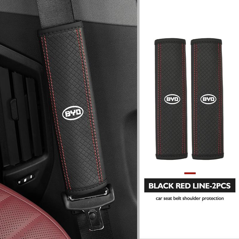Car Safety Belt Cover Shoulder Protective Pad Anti-slip Pads Auto Accessories For BYD 3 Yuan F3 E6 F0 G3 I3 Plus Ea1 Song Max