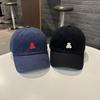 Streetwear Baseball Cap With Heart Bear Embroidery For Summer Sun Protection