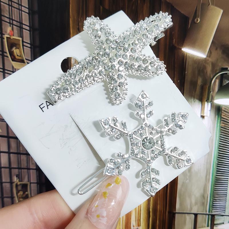 Kristall für Frauen Koreanische Neue Haarnadeln Mädchen Geometrische Perlen Haarspangen Mode Haarklammer Seitenclip Haaraccessoires