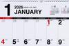 Takahashi 2026 Wall Calendar B3 E57