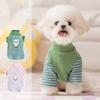 Comfortable Puppy Striped Pullovers Warm Pet Vest Dog Base Coat Dog Sweater  Winter