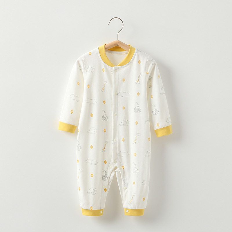 In-Stock Newborn Baby Romper Spring/Summer/Autumn Set Clothing Newborn Sleepwear Unisex Baby Onesie