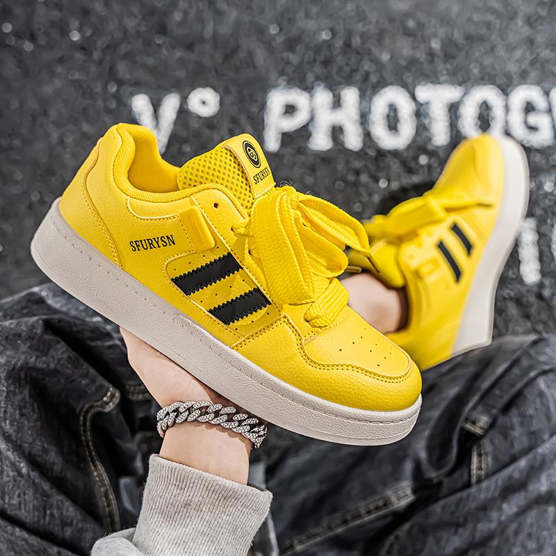 

Thick Soled Sports Shoes for Men Black and White Outdoor Casual Running Shoes for Women Rubber Shoes for Formal Wear 2025 Denim 35 білий