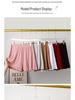 Damen High Waist Bambus Baumwolle Rüschenshorts - Übergröße, Lässig, Weites Bein, Sommerbekleidung
