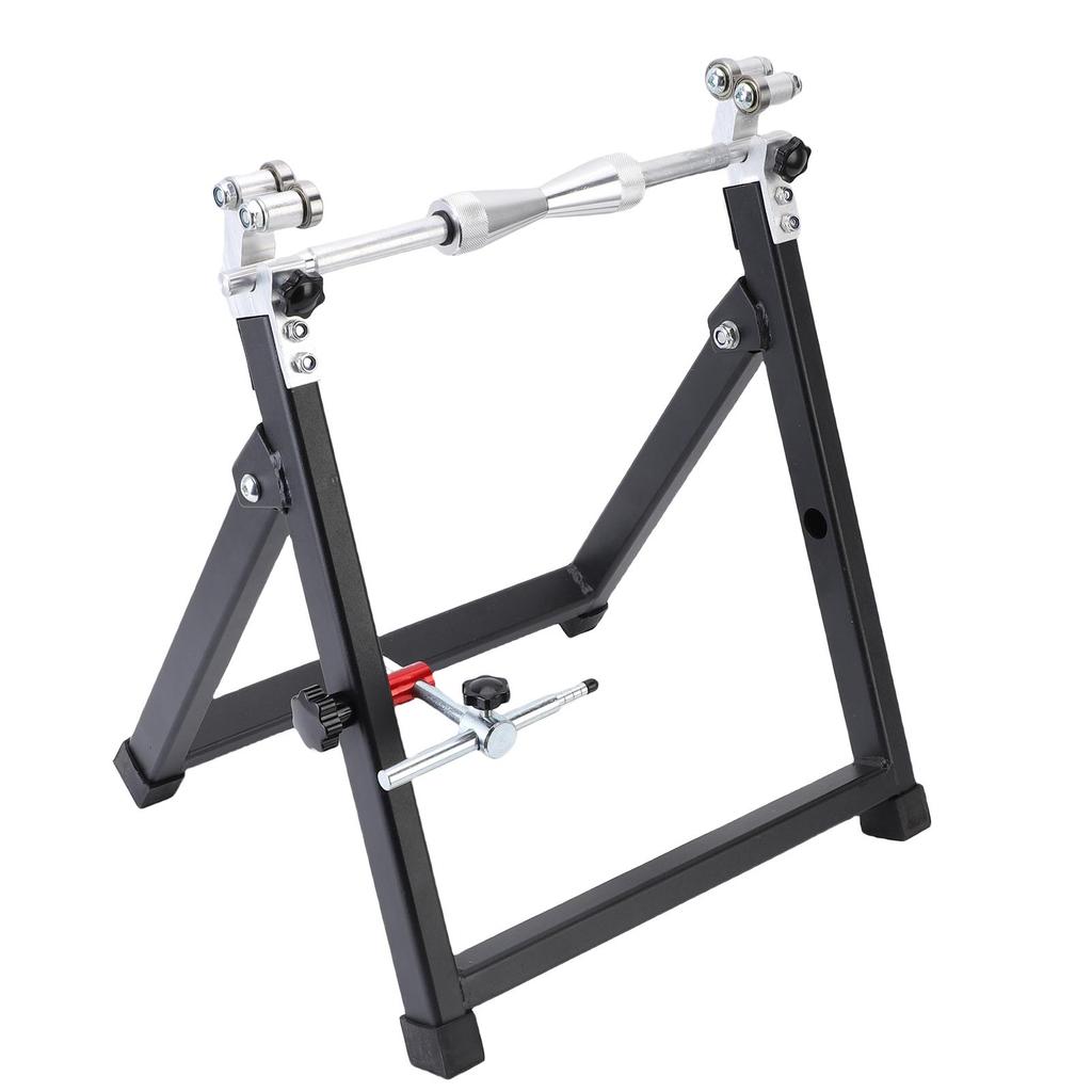 Motorcycle Wheel Balancer Truing Stand Foldable Portable Adjustable Centering Cones Rim Tire Balancer for Sport Dirt