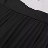 European & American Pleated Mid-Length Skirt – Elastic High Waist, Slimming Fit