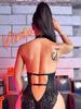 New sex underwear sexy women's lace patent leather neck onesie sex set wholesale