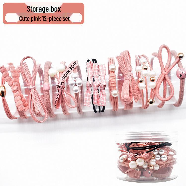 

Набор из 12 резинок для волос в корейском стиле Мори-гёрл - Свежий стиль, эластичные резинки и повязки на голову