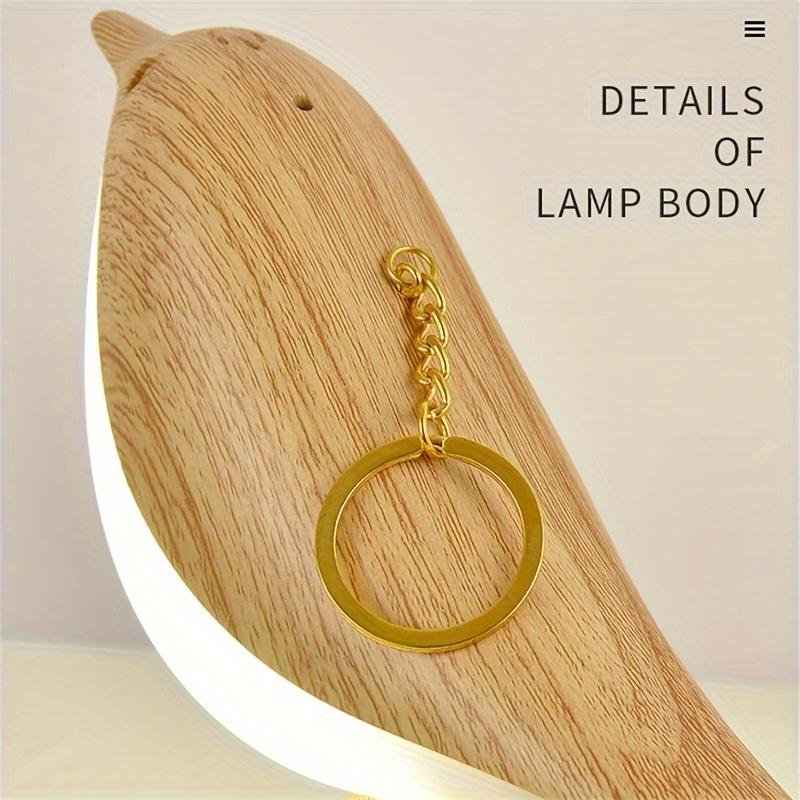 1pc Rechargeable Cute Bird LED Desk Lamp with Three-Level Adjustable Brightness, Aromatherapy Function, and Touch Control
