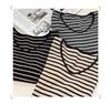Stunning Striped V-Neck Base Layer Shirt for Women - Long-Sleeve, Autumn 2026 Style, Wear Alone or as Inner Wear