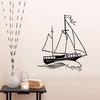 Creative Personality Sailing Home Decoration Bedroom Living Room Wall Stickers