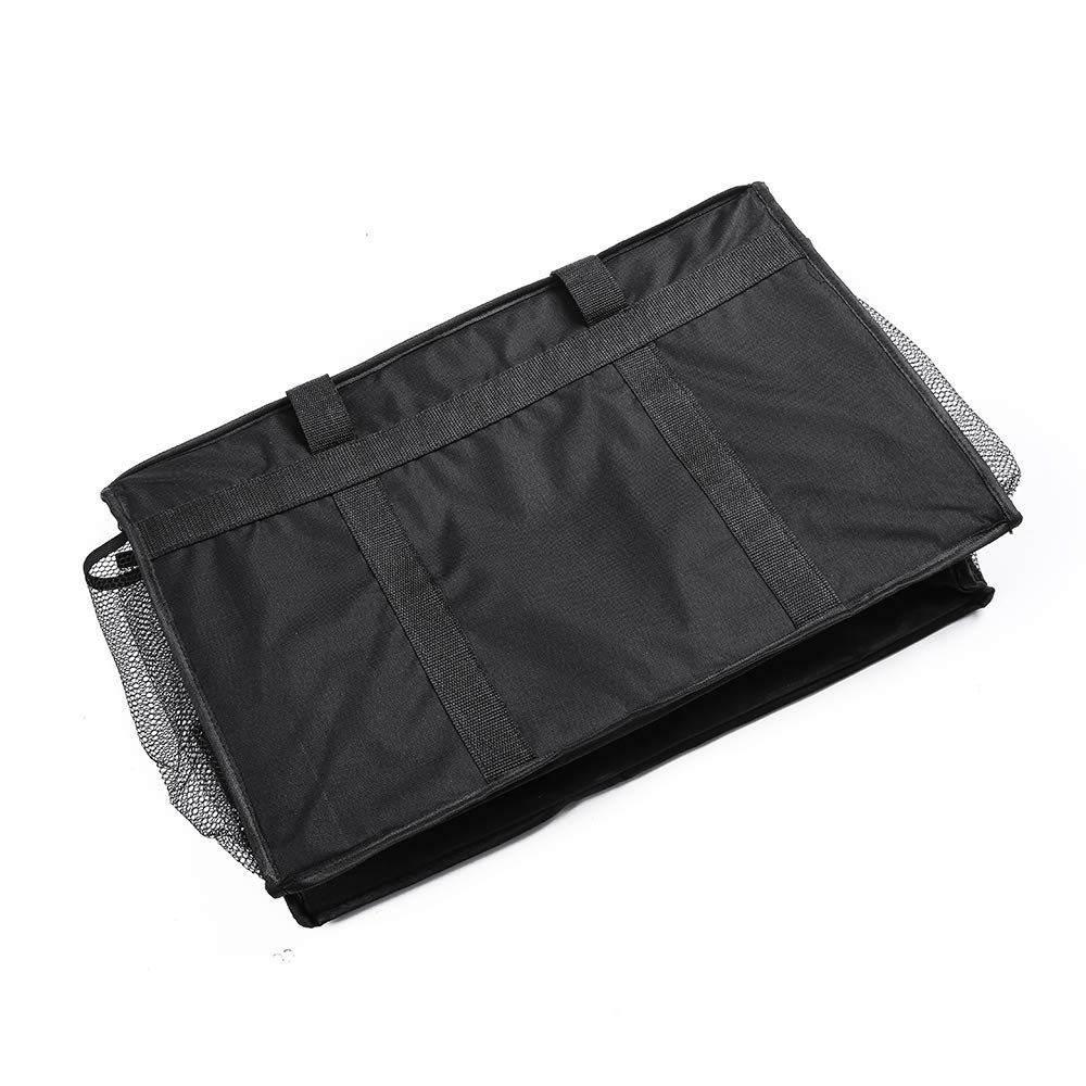 Cherrboll Eco Bag, Large Capacity, Waterproof, Foldable, Net Point, Insulated, Storage Bag, Bento Lunch Bag, Black