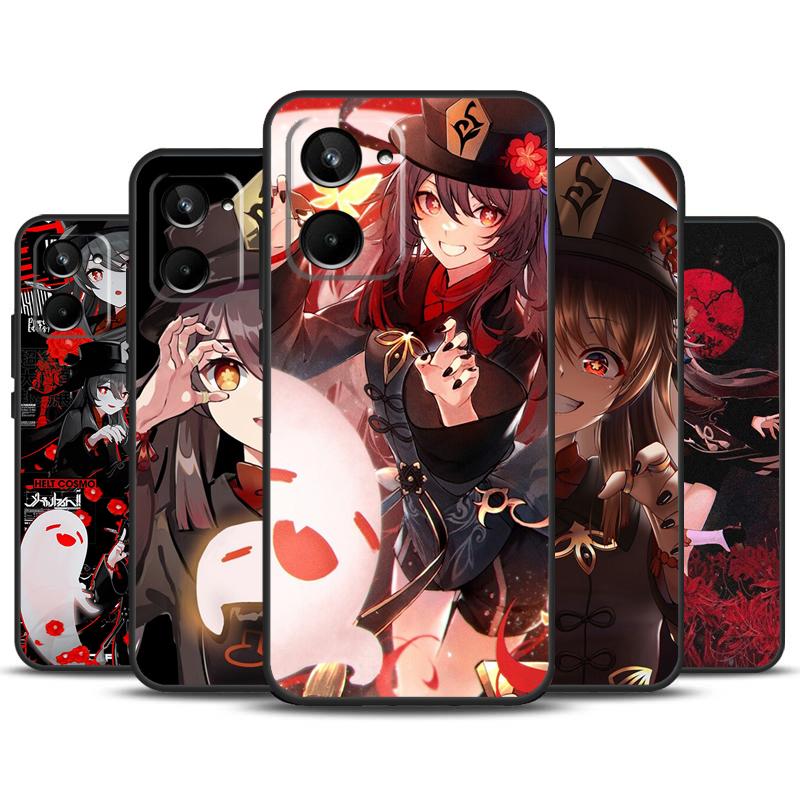 Genshin Impact Hutao For Realme 11 12 Pro Plus 9 10 GT5 GT3 GT Neo5 C35 C31 C30 C33 C51 C53 C55 C21Y C25s Case