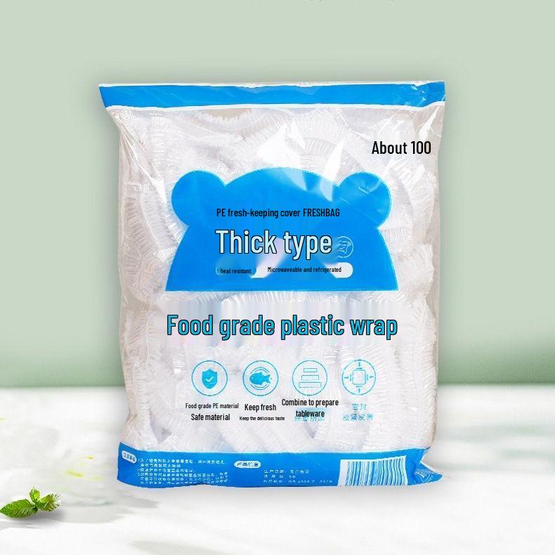 Multipurpose Disposable PE Cling Film Bowl Covers - Anti-Odor & Dustproof