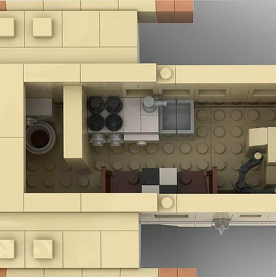 Space Pylon Hawk 5 RV Model - 37608 MOC Building Blocks Compatible with Lego