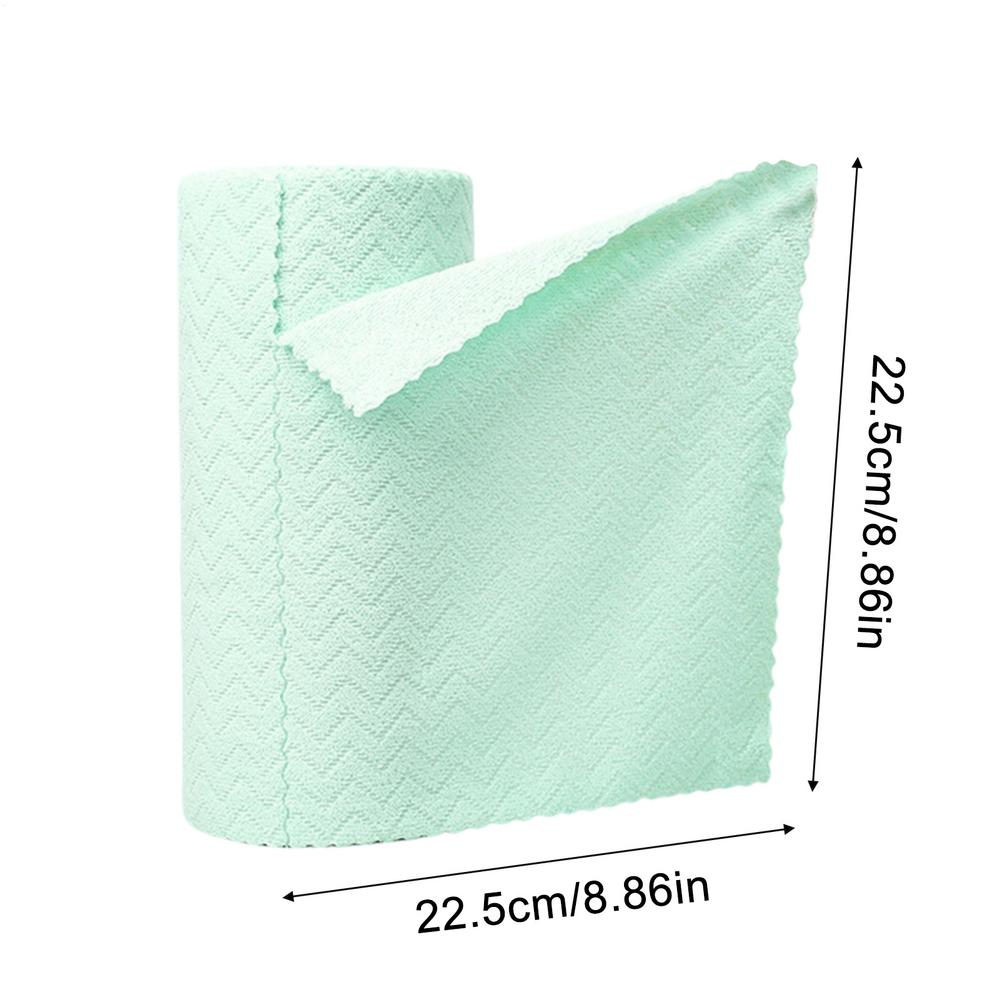 Microfiber Cleaning Cloth Roll Reusable Tear Away Cleaning Towels Wet and Dry Use Rags for Home Kitchen Window Workshop Bathroom