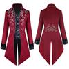 Retro Steampunk Gothic Embroidered Victorian Jacket Vintage Tailcoat Medieval Frock Coat Renaissance Costume For Men