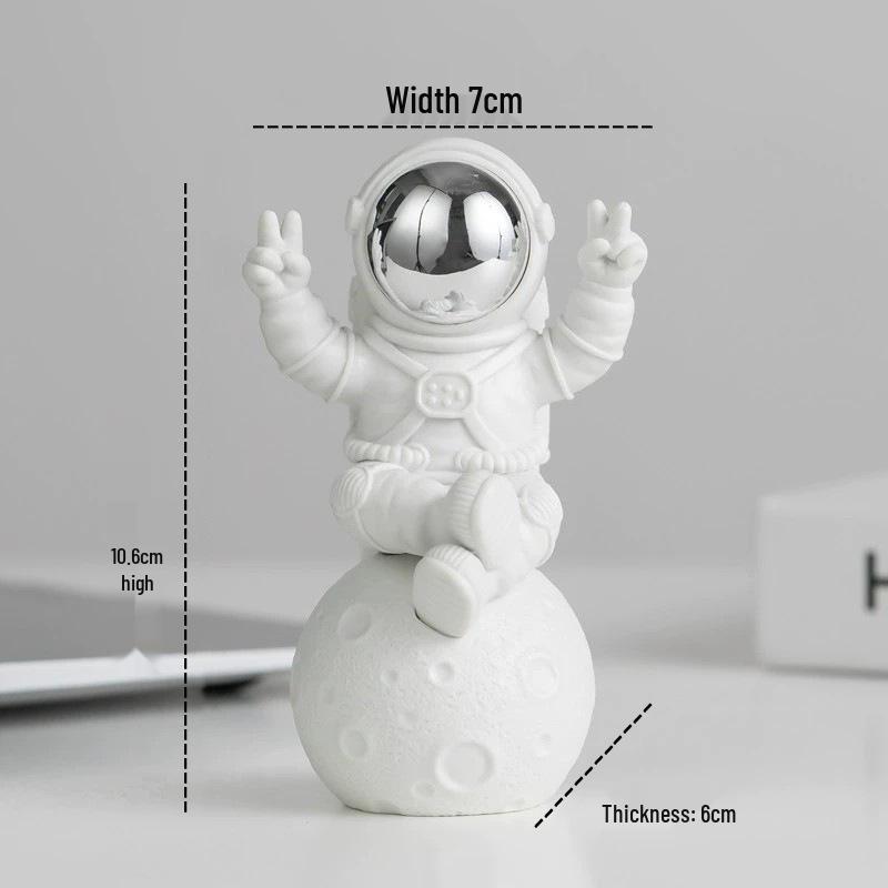 Astronauten-Figur-Ornament für Wohnzimmer oder Kinderzimmer - Weihnachtsgeschenk-Deko Weltraumfahrer