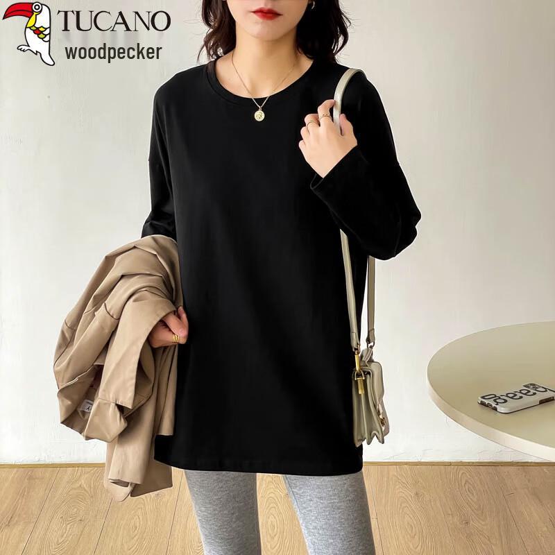 Woodpecker Women's Loose Fit Mid-Length Long Sleeve T-Shirt