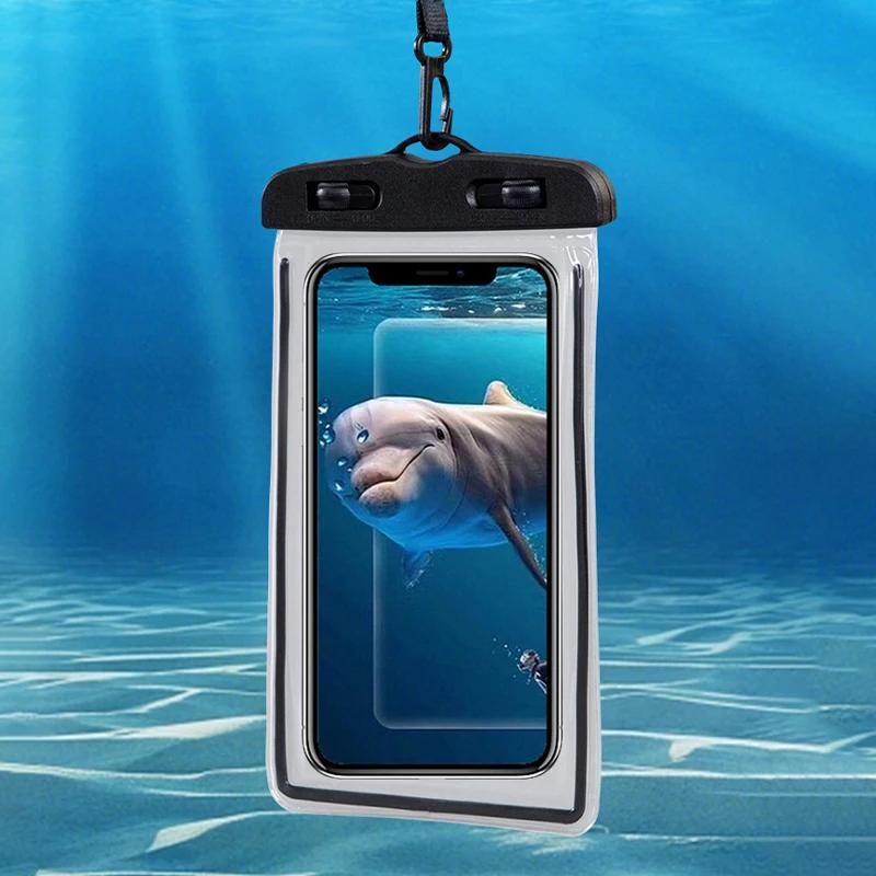 Outdoor Universal Waterproof Pouch Swimming Beach Dry Bag Case Cover Holder For Iphone Samsung Xiaomi Swim Waterproof Bag