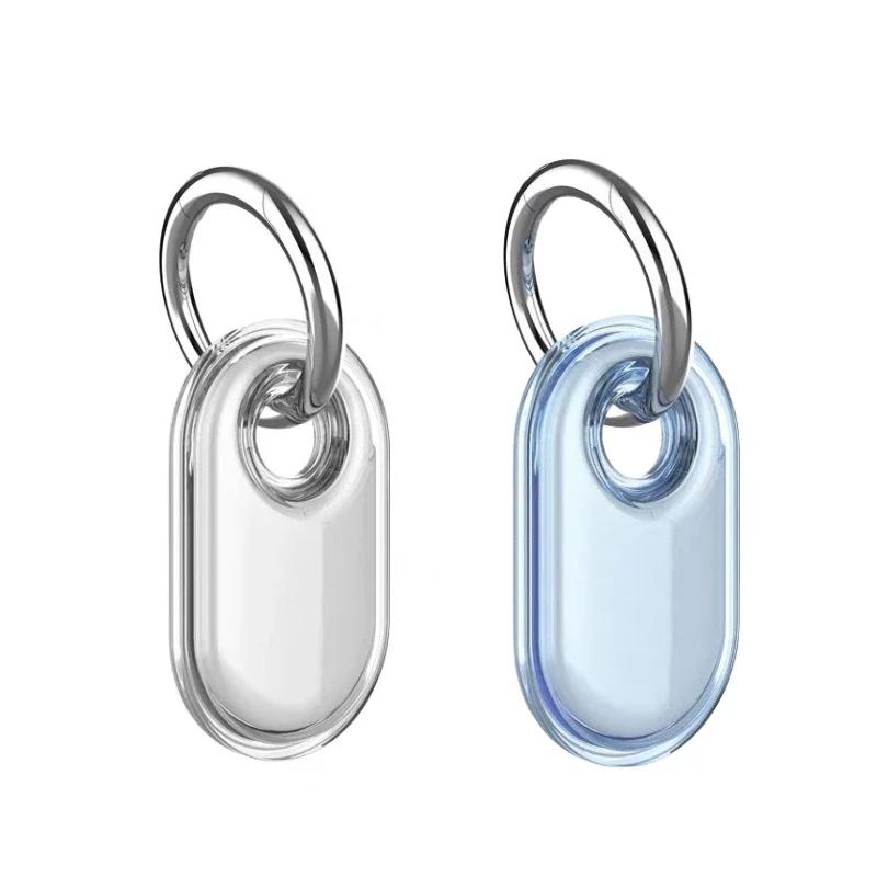 TPU Case Anti-Drop Protective Case with Keychain Anti-Scratch Trackers Holder for Keys Wallet Luggage Pets for Galaxy SmartTag 2