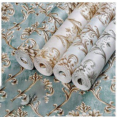 Self Adhesive Wallpaper Precision Pressed Non-woven Fabric Cross-border Three-dimensional Bedroom Living Room Wall Stickers