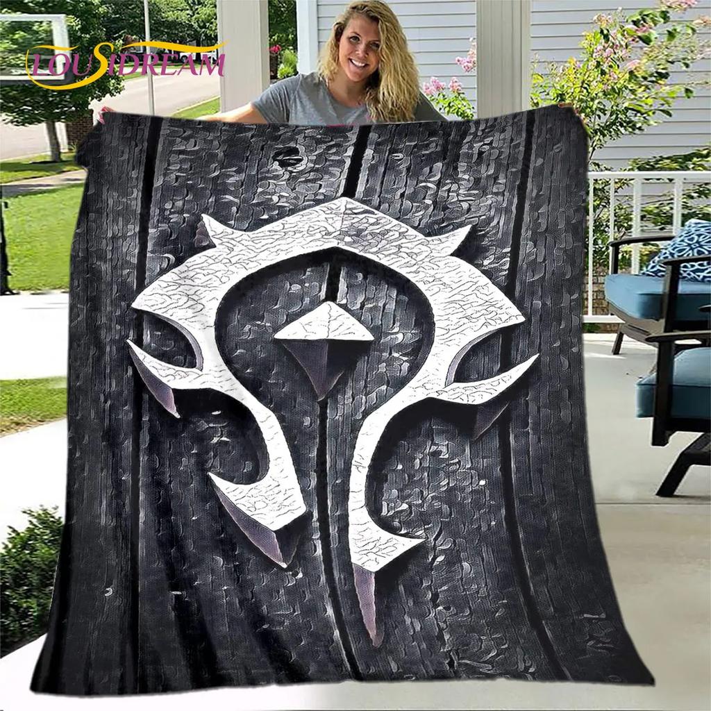 WOW, World of Warcraft Game Gamer Soft Plush Blanket,Flannel Blanket Throw Blanket for Living Room Bedroom Bed Sofa Picnic Cover
