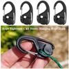 1/2/5pcs Without Knotting Rope Tightener Black Hanging Rope Hook New Bundling Buckles  Outdoor Tools