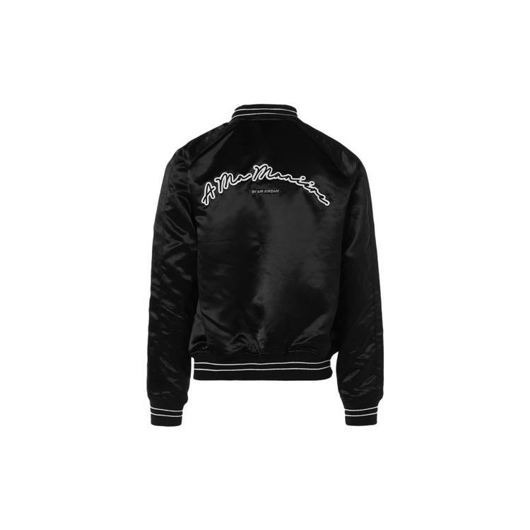 Air Jordan X A Ma Maniére Souvenir Jacket Black Unisex Outerwear FN0617-010